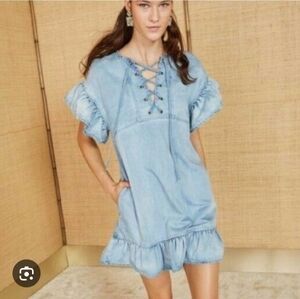 ULLA JOHNSON Marianne Chambray Dress